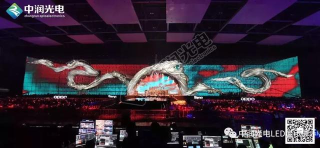 中润光电案例丨重庆—OPPO Reno造乐节，3500平米网格屏为舞台呈现完美效果