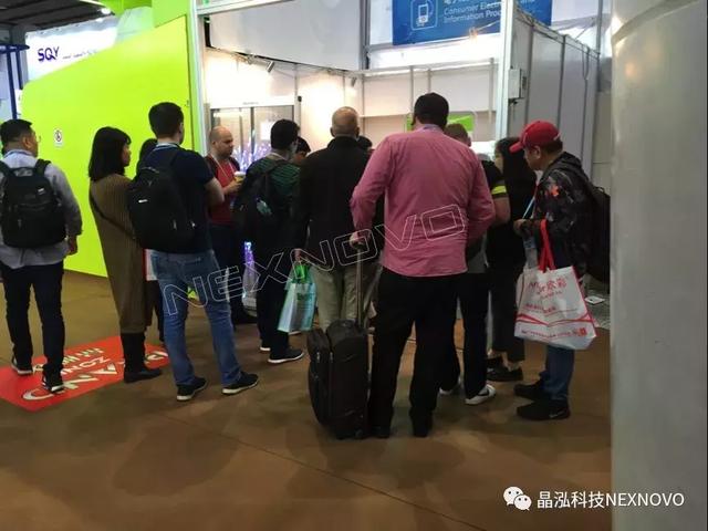 广交会上，会“隐形”的晶泓科技LED屏