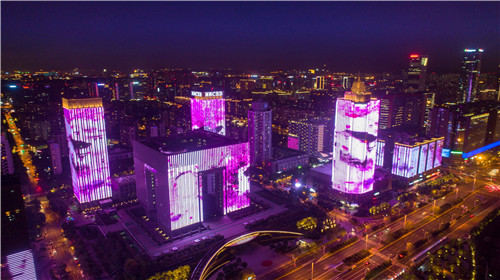 灯光秀美景，璀璨迎国庆 南京夜景照明开启“节日模式”