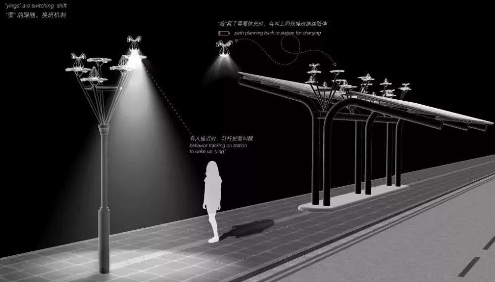 智能无人机路灯上线 开启跟踪照明服务