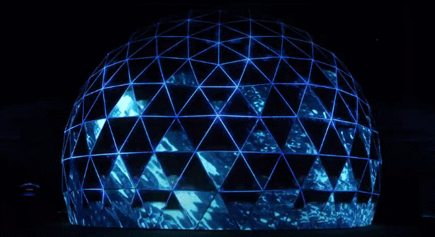 LED的外壳组成的球形建筑 LED的外壳组成的球形建筑