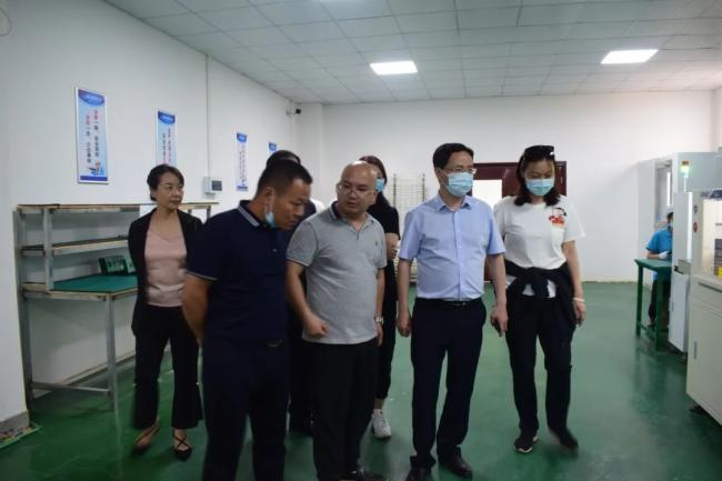 江西省新联会副会长舒文锋一行在江西鑫彩晨考察