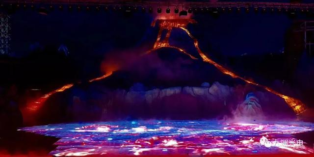 九洲光电│横店影视城之梦幻太极1353㎡LED水浸屏完美绽放