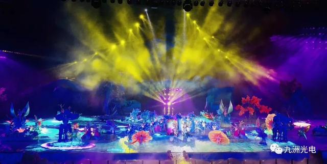 九洲光电│横店影视城之梦幻太极1353㎡LED水浸屏完美绽放