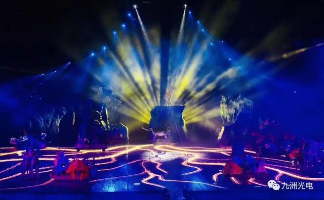 九洲光电│横店影视城之梦幻太极1353㎡LED水浸屏完美绽放