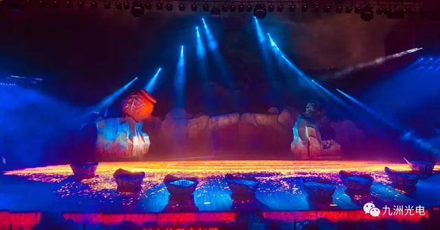 九洲光电│横店影视城之梦幻太极1353㎡LED水浸屏完美绽放
