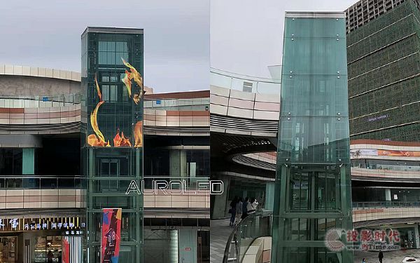 奥蕾达LED透明屏赋予观光电梯“鲜活”生命