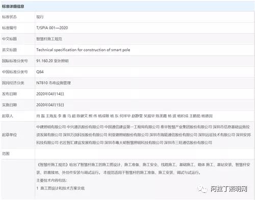 深圳发布又一智慧杆团体标准，已于4月15日正式实施
