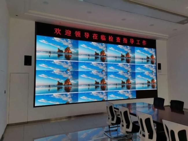 彩易达银川市智慧市政综合管控平台LED显示屏项目落成！