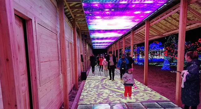 鼎力显示-LED地砖屏户外安装案例