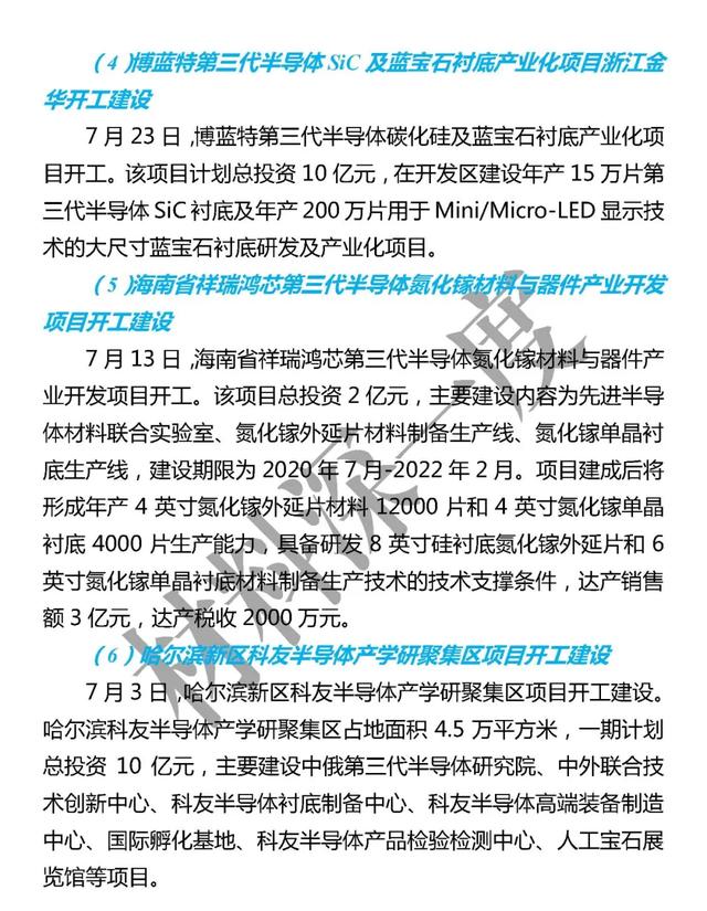 材料深一度|7月份第三代半导体产业大事集锦