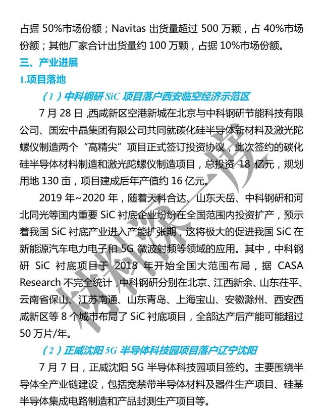 材料深一度|7月份第三代半导体产业大事集锦