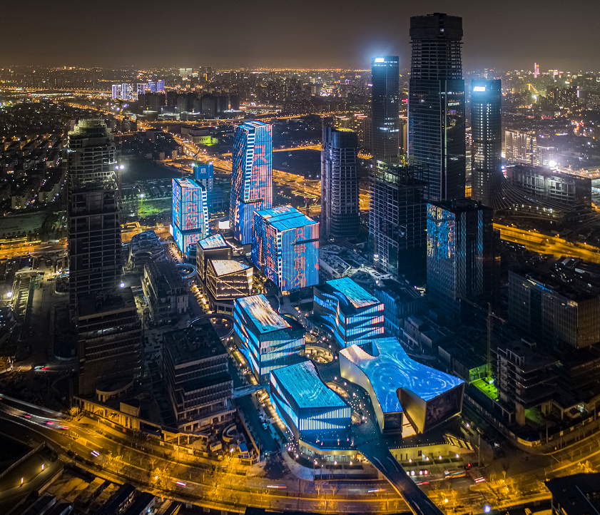 助力打造华北最大会展中心，洲明点亮石家庄璀璨夜色！