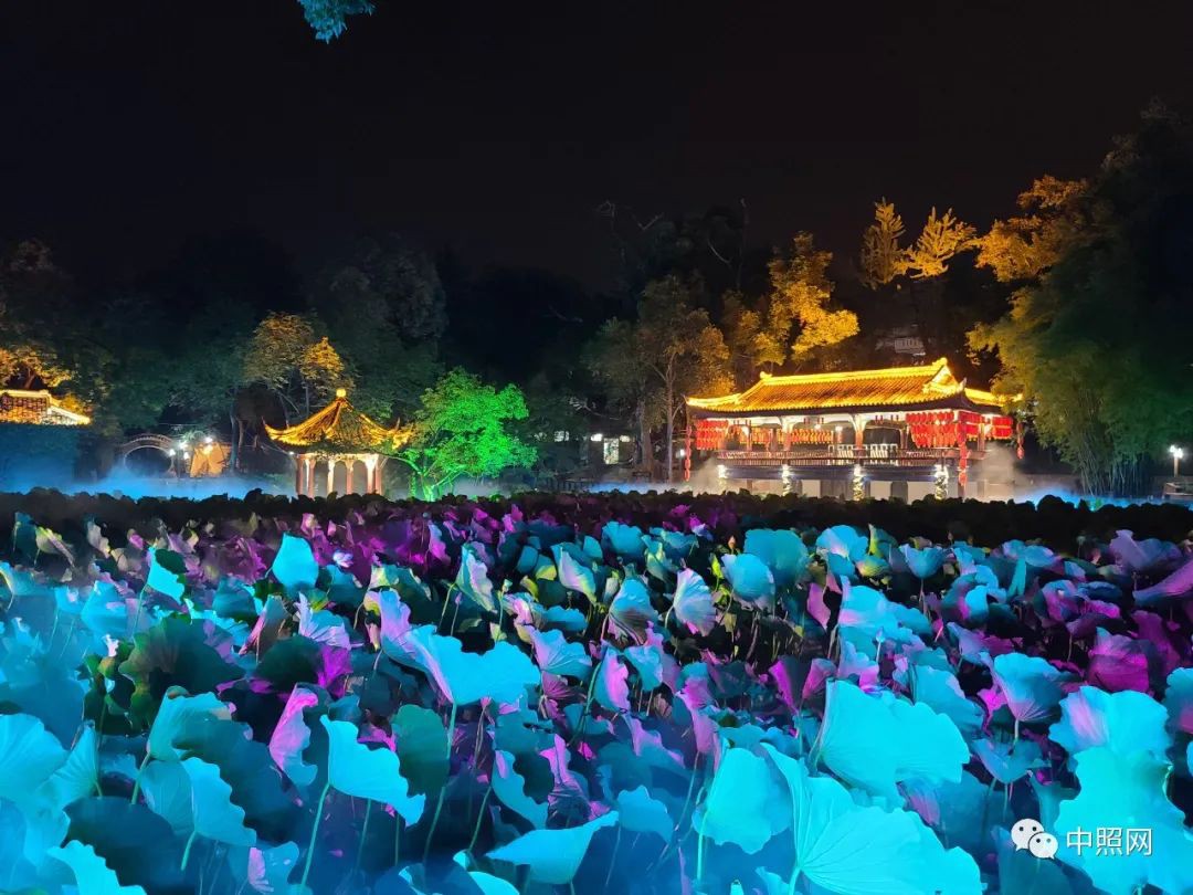 广汉市房湖公园夜景照明工程