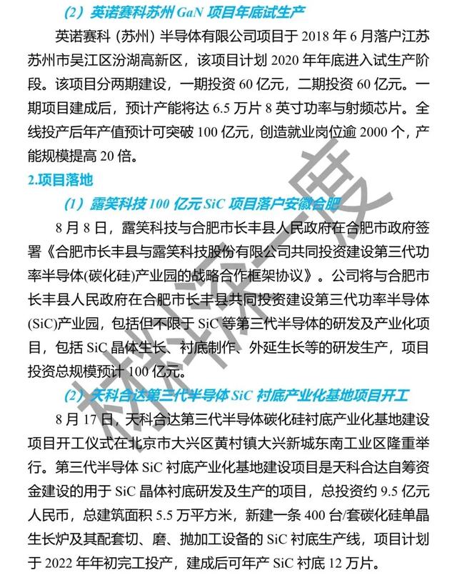 材料深一度|8月份第三代半导体产业大事集锦