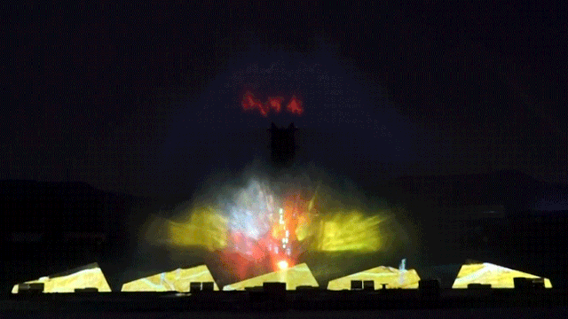 惊艳！大型水幕神剧《神木故事》