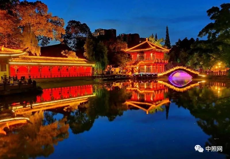 广汉市房湖公园夜景照明工程