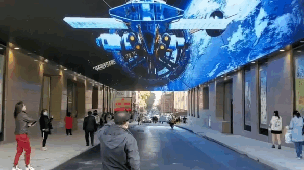 吉林百年商街换新颜，AET 620㎡天幕成网红打卡地