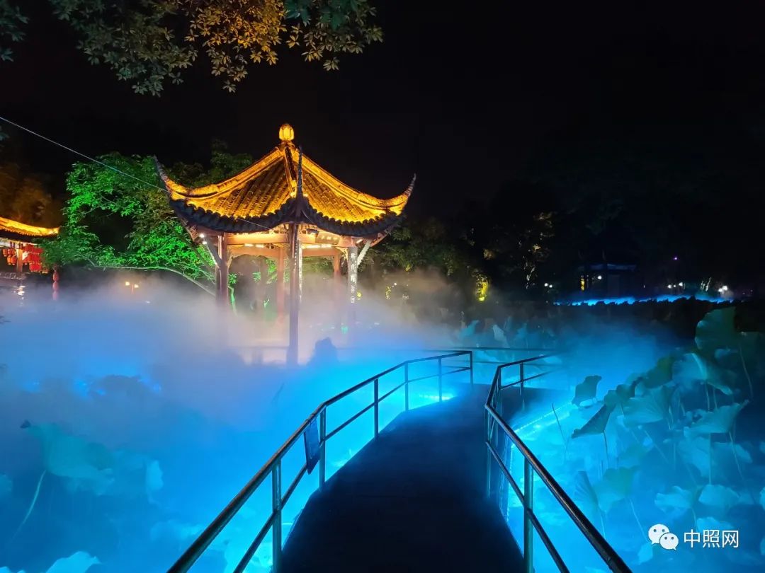 广汉市房湖公园夜景照明工程