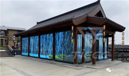 铁歌透明屏助力打造江苏园博园最美科技景观