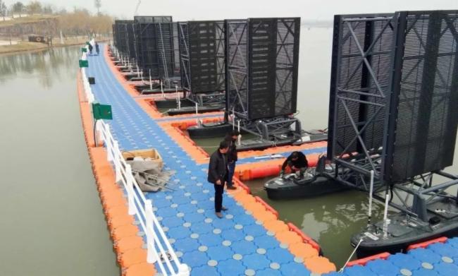 全球首部无人船光影秀震撼开演，洲明助力《船说海棠》焕新升级！