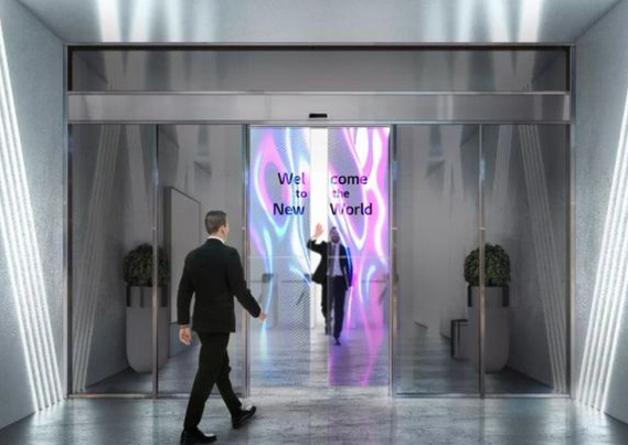 LG宣布开发透明OLED显示屏自动门，OLED 透明屏即将迎来春天？