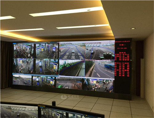 联建光电8K巨幕点亮长沙高新公安局，打造警务“超脑”显示新高地！