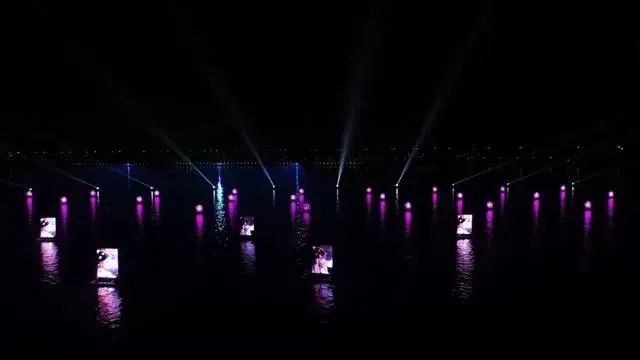 全球首部无人船光影秀震撼开演，洲明助力《船说海棠》焕新升级！