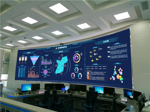 联建光电8K巨幕点亮长沙高新公安局，打造警务“超脑”显示新高地！