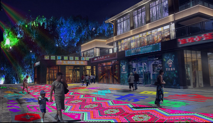 湖北利川龙船调文旅步行街即将利用“声、光、电、影”开展高科技亮化