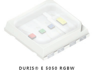 欧司朗推出首款采用5050封装的四合一彩色LED