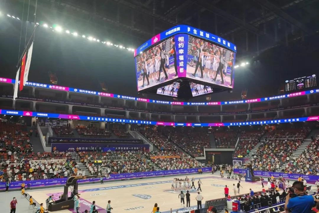NBA标准！超1000㎡大屏！洲明体育助力打造成都大运会场馆标杆！