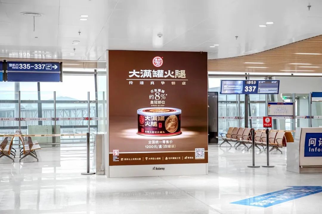 奥拓电子蝴蝶屏惊艳昆明长水机场