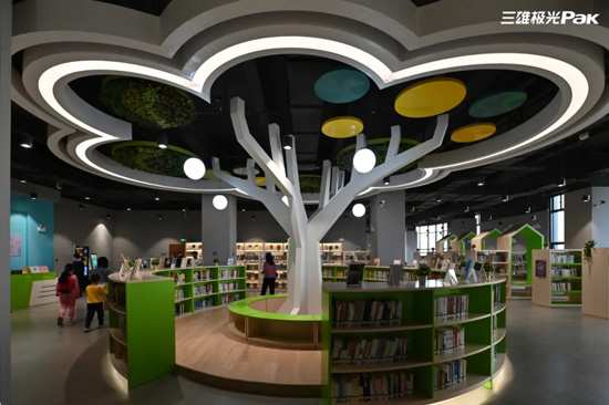智能照明图书馆，三雄极光专治各种不爱阅读！