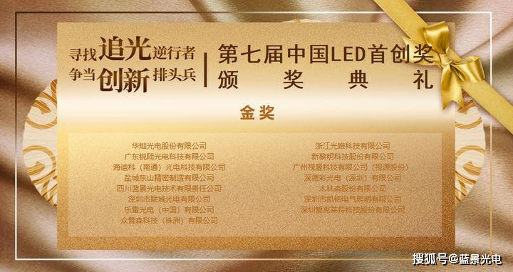 祝贺！蓝景智能标识系统荣获“第七届LED首创奖金奖”