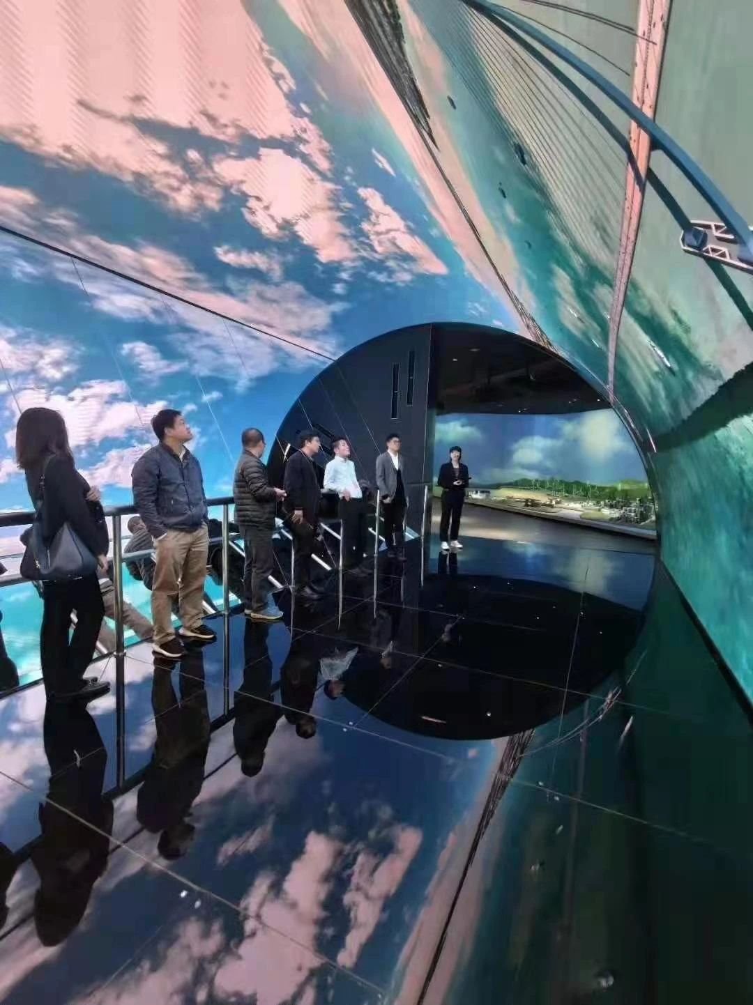 全国最大五面屏点亮，中国电建沉浸式数字展厅正式启用！