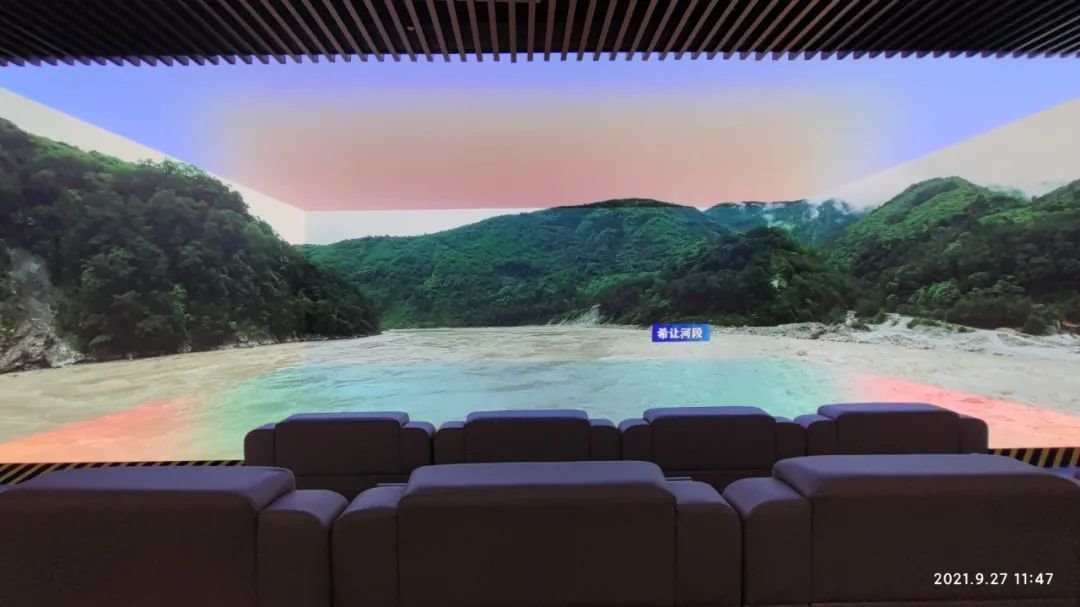 全国最大五面屏点亮，中国电建沉浸式数字展厅正式启用！