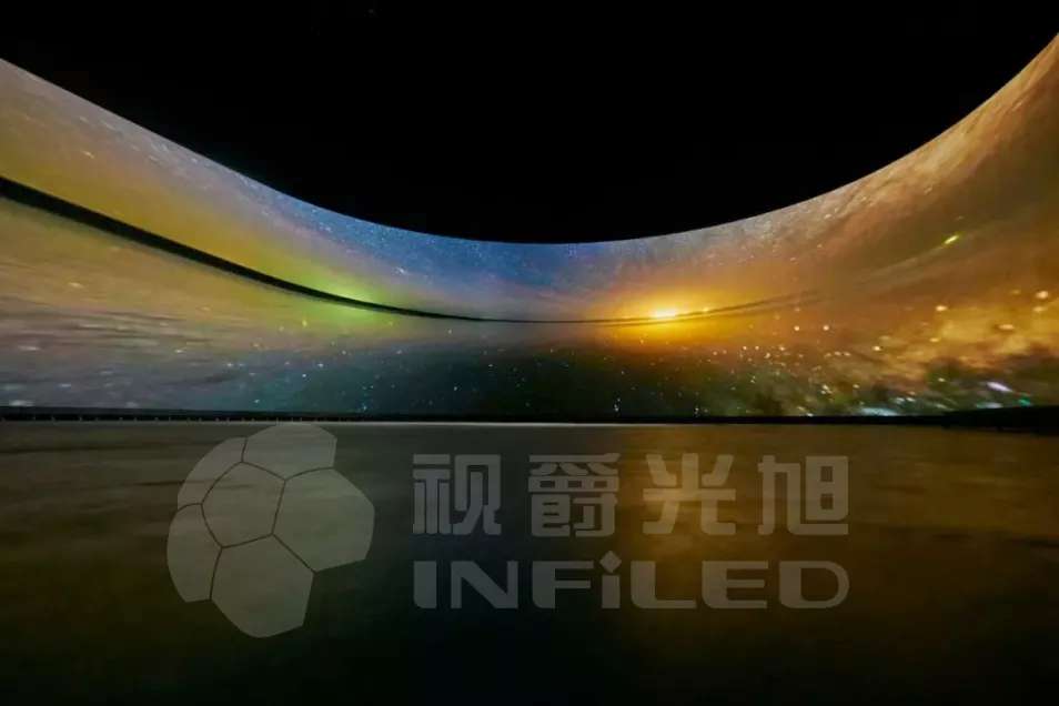 2020年世博会芬兰馆——视爵光旭无缝曲面LED显示屏大放光彩