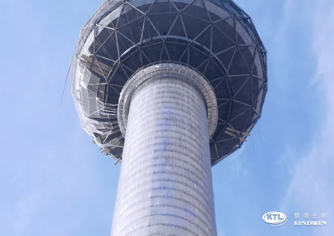 徐州地标！慧明用超4000㎡灯条屏点亮徐州电视塔