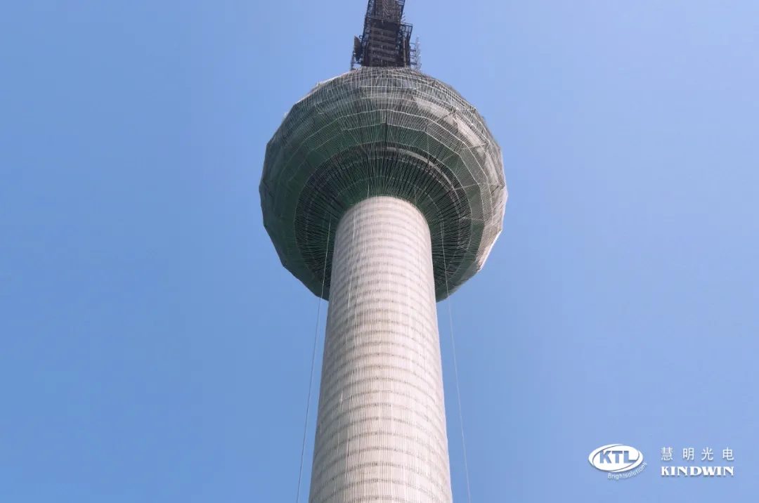 徐州地标！慧明用超4000㎡灯条屏点亮徐州电视塔