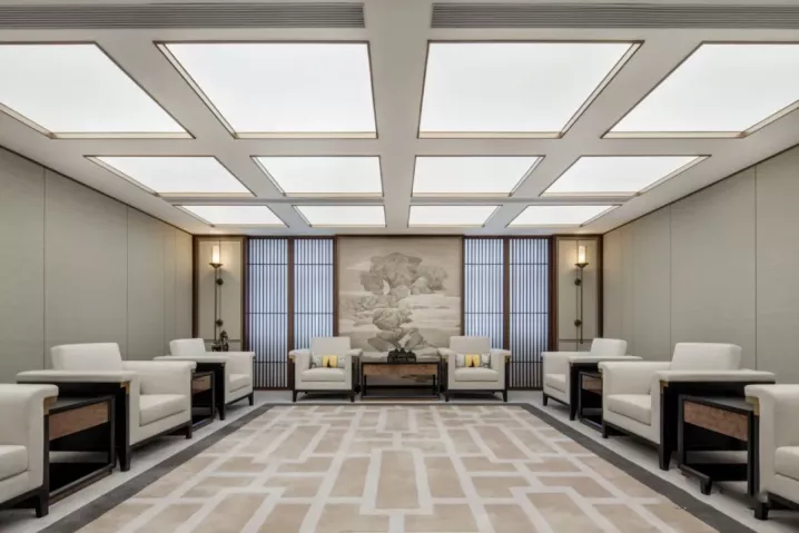 蓝景智能照明打造健康办公空间 ——中国建筑装饰行业百强企业案例