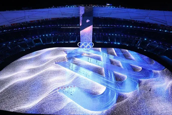 冬奥开幕式上的屏中顶流“超大”地屏简约不简单！