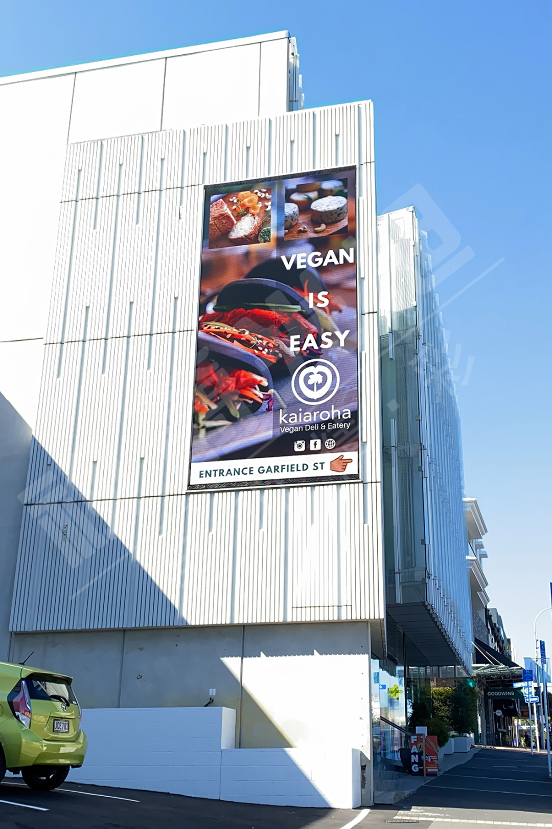 亮相新西兰第一大城市！视爵光旭户外广告屏助力楼宇亮化升级