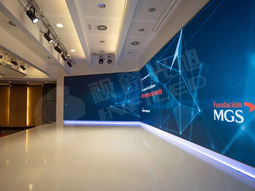 视爵光旭LED显示屏助力西班牙MGS公司礼堂二次升级