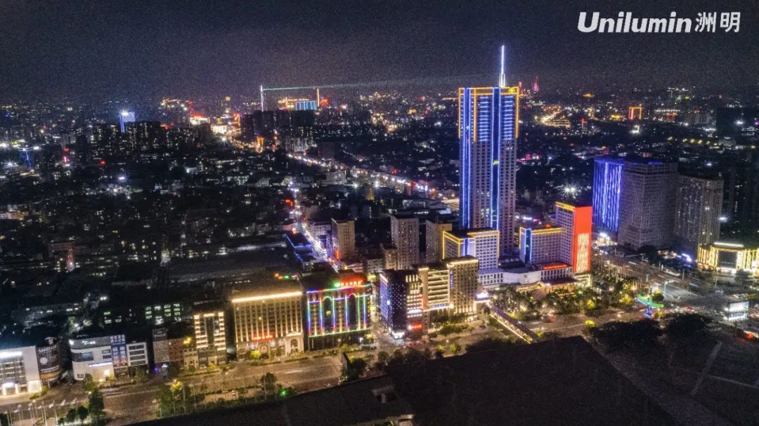 光影为笔丨洲明点亮东莞厚街夜色，绘就品质生活！