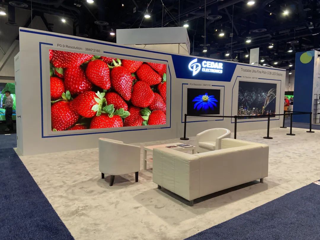 希达电子倒装COB显示产品闪耀2022年美国国际专业视听集成设备与技术展