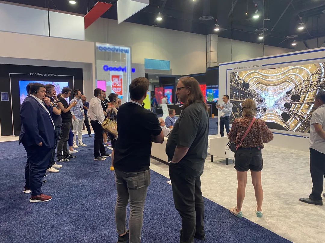 希达电子倒装COB显示产品闪耀2022年美国国际专业视听集成设备与技术展
