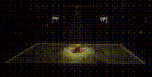 全国首次！裸眼3D灯光秀应用于大型篮球联赛