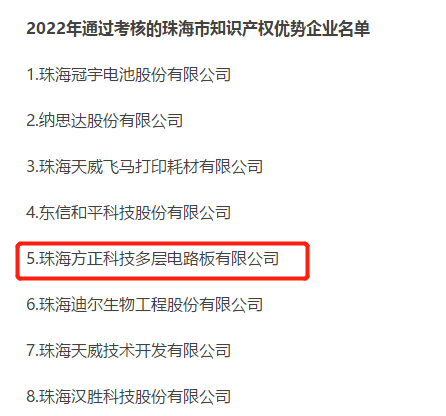 两家PCB企业通过市级知识产权优势企业考核