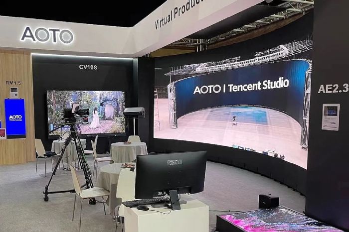 奥拓电子亮相IBC2022，展现XR虚拟拍摄技术强大魅力